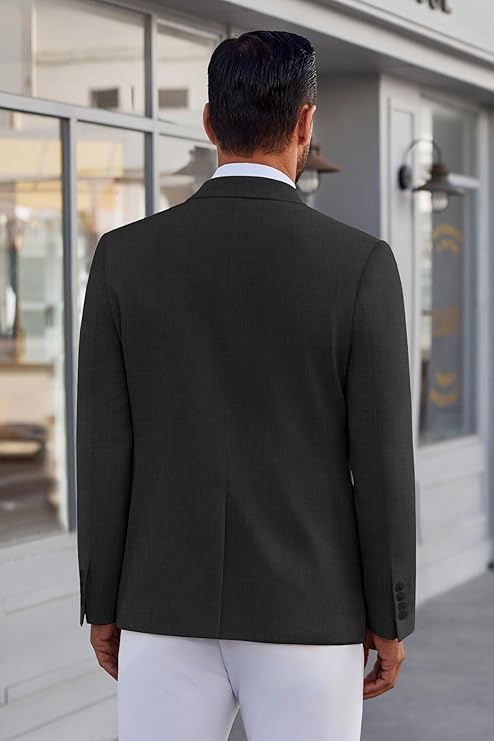 COOFANDY Men's Blazer Casual Suit Jacket Slim Fit One Button Sport Coats Lightweight Sports Jacket