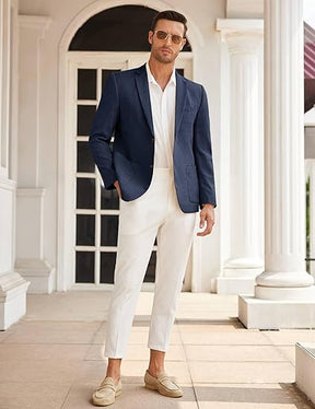 COOFANDY Mens Casual Blazer Sport Coat Lightweight Two Button Business Suit Jackets