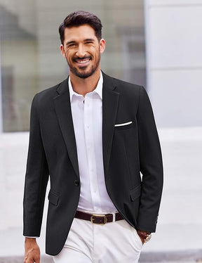 COOFANDY Men's Casual Blazer One Button Sport Coats Lightweight Suit Jacket