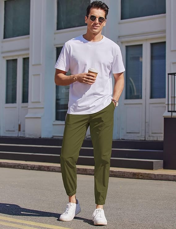 COOFANDY Casual Joggers Pants Chino Cargo Pants