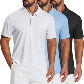 COOFANDY Mens Polo Shirts Short Sleeve Golf Shirt Moisture Wicking Quick Dry Collared Performance Polo Shirts for Men