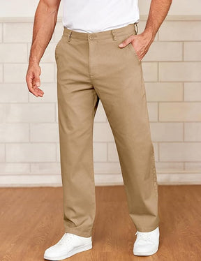 COOFANDY Mens Casual Chinos Pants Classic Relaxed Fit Flat Front Slacks Work Stretch Trousers