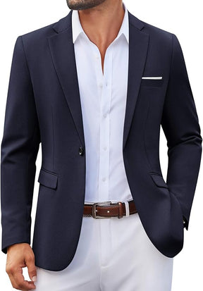COOFANDY Men's Casual Blazer One Button Sport Coats Lightweight Suit Jacket