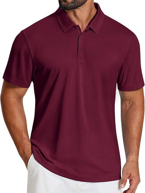 COOFANDY Mens Polo Shirts Short Sleeve Golf Shirt Moisture Wicking Quick Dry Collared Performance Polo Shirts for Men