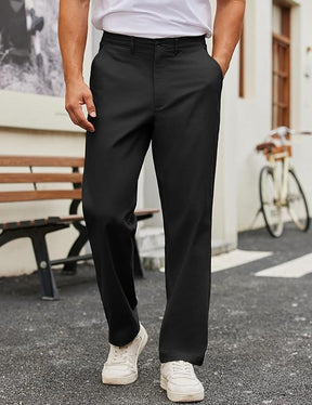 COOFANDY Mens Casual Pants Cotton Classic Fit Stretch Chino Pant Khaki Lightweight Work Dress Slacks