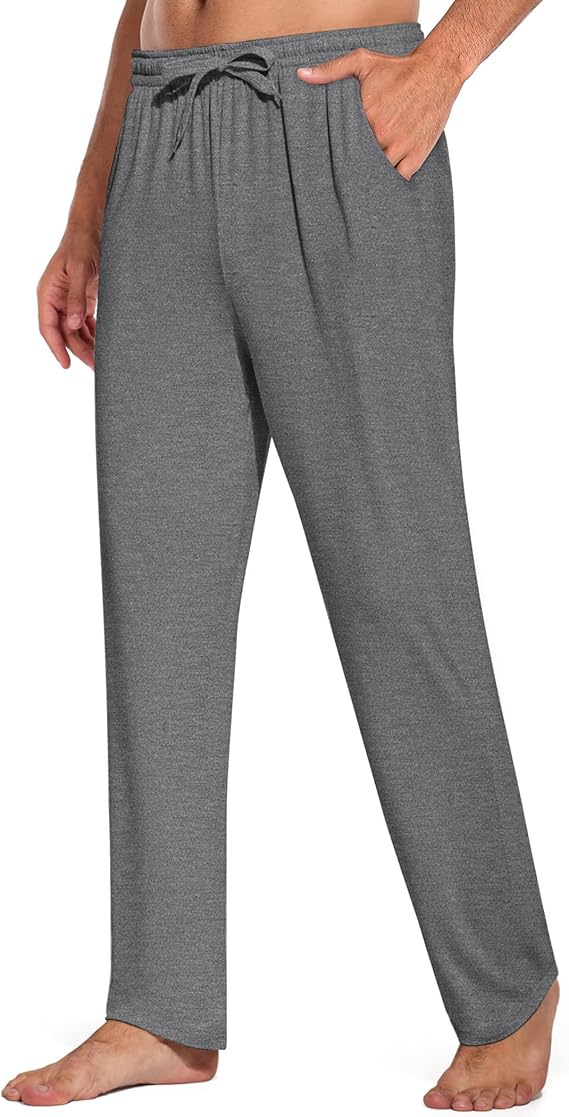 COOFANDY Men's Open Bottom Sweatpants Casual Yoga Pants Lightweight Jogger Lounge Pants with Pockets