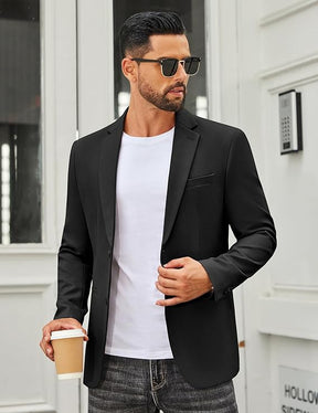 COOFANDY Men's Casual Blazer Slim Fit Two Buttons Sport Coat Lightweight Suit Jacket