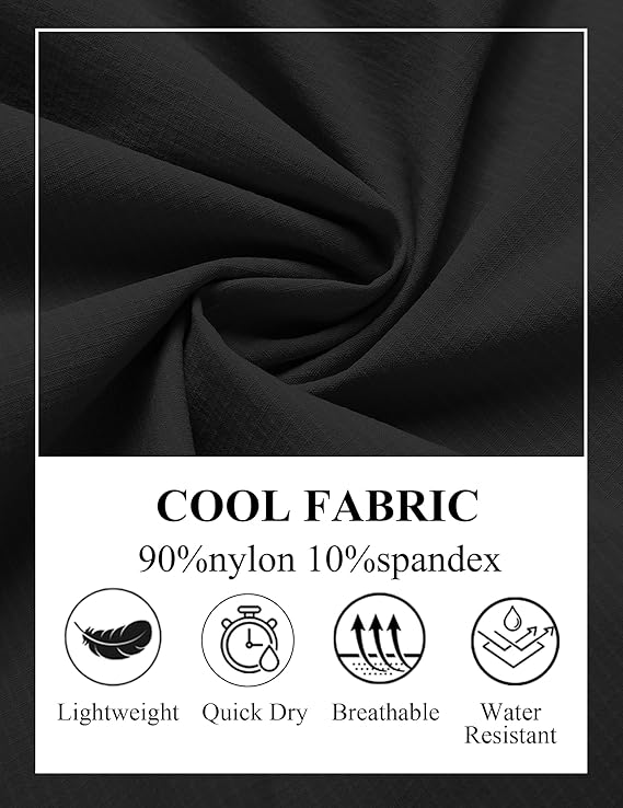 COOFANDY Men's Golf Shorts 8 Inch Lightweight Quick Dry Casual Dress Shorts Hiking Travel Shorts with Pockets