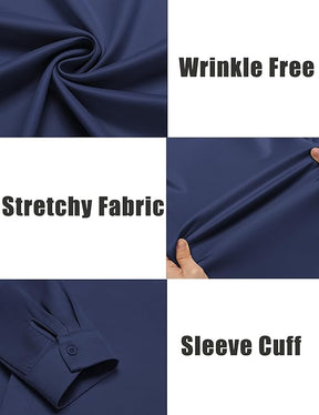 COOFANDY Mens Wrinkle Free Dress Shirts Long Sleeve Untucked Shirts Casual Button Down Shirts