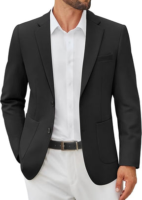 COOFANDY Men's Casual Blazer Jacket Slim Fit Two Button Suit Jackets Lightweight Knit Sport Coat