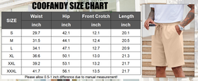COOFANDY Mens Casual Shorts 9 inch Inseam Stretch Beach Shorts Elastic Waist Drawstring Summer Shorts