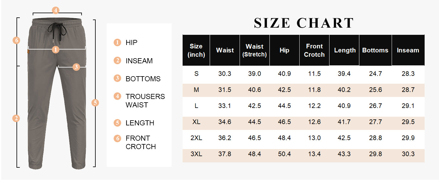 COOFANDY Casual Joggers Pants Chino Cargo Pants