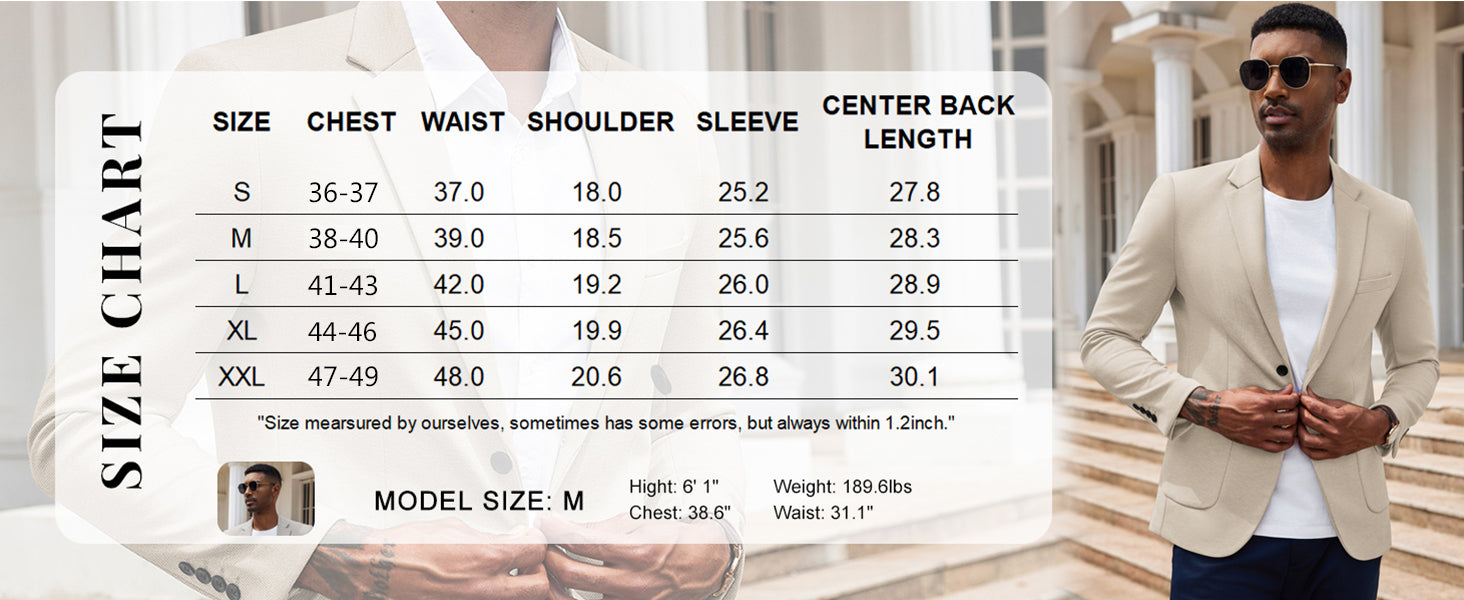 COOFANDY Men's Casual Knit Blazer Slim Fit Lightweight Sport Coat Stretch Two Button Suit Jacket