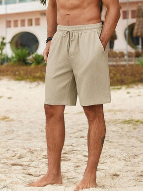 COOFANDY Men's Beach Shorts 9" Elastic Waist Drawstring Short Lightweight Regular Fit Casual Summer Shorts