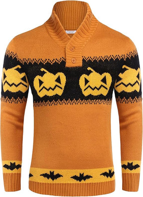COOFANDY Men's Christmas Sweater Ugly Knitted Xmas Sweaters Casual Snowflake Pullover Knitwear