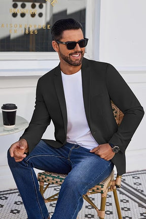 COOFANDY Men's Blazer Casual Suit Jacket Slim Fit One Button Sport Coats Lightweight Sports Jacket