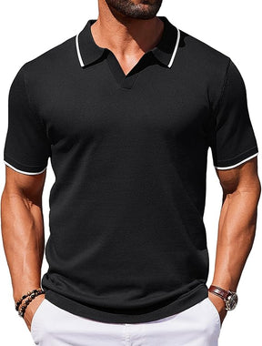COOFANDY Polo Shirts Short Sleeve Knit Polo Shirt Golf T Shirts