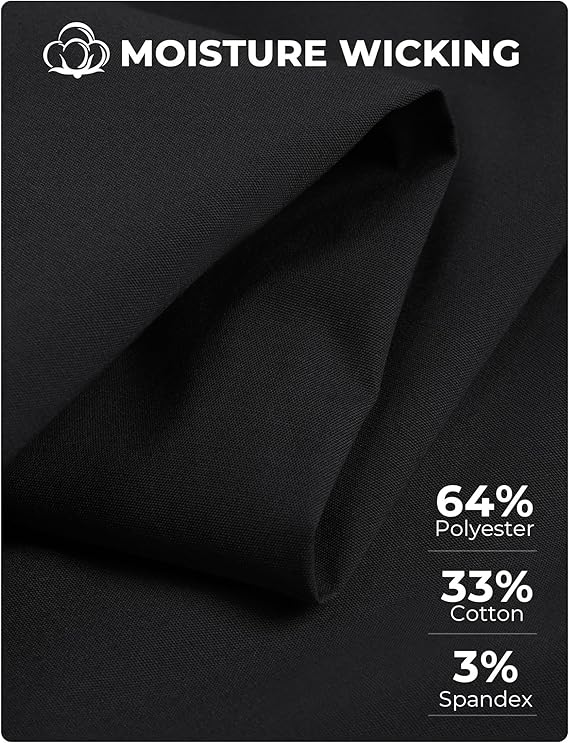 COOFANDY Mens Dress Shirts Long Sleeve Poplin Formal Shirt Casual Button Down Shirts