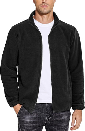 COOFANDY Men's Soft Polar Fleece Jacket Lightweight Full Zip Jackets Casual Outdoor Warm Jackets Coats with Pockets