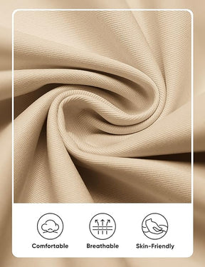 COOFANDY Mens Casual Chino Pants Elastic Waist Lightweight Trousers Classic-Fit Business Dress Pants with Pockets