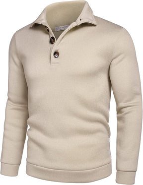 COOFANDY Men's Casual Slim Fit Pullover Sweater Knitted Thermal Sweatshirt