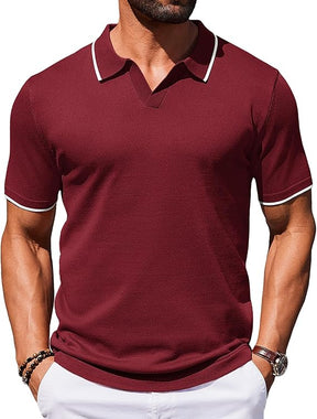 COOFANDY Polo Shirts Short Sleeve Knit Polo Shirt Golf T Shirts
