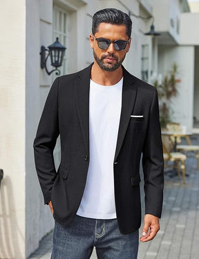 COOFANDY Men's Casual Blazer One Button Sport Coats Lightweight Suit Jacket