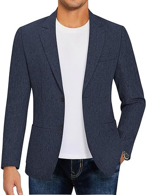COOFANDY Mens Casual Blazer Sport Coat Lightweight Two Button Business Suit Jackets