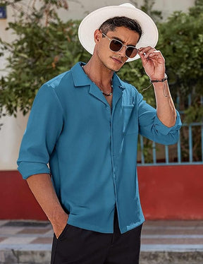 COOFANDY Men's Long Sleeve Button Down Shirts Casual Untucked Shirt Regular Fit Dress Shirt