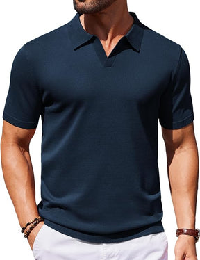 COOFANDY Knit Polo Shirts Polo T Shirt Golf Shirts