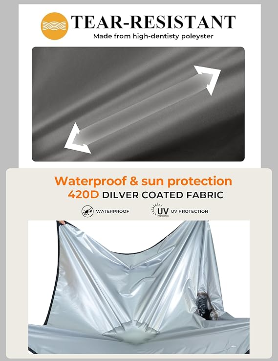 COOFANDY Rain Poncho for Adults with Hood Pockets Reusable Waterproof Packable Rain Coat Jacket Travel Hiking Emergency