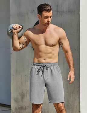 COOFANDY Men's Sweat Shorts 7 Inch Athletic Workout Shorts Casual Lounge Joggers Short Pants with Pockets
