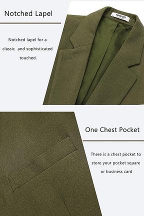 COOFANDY Men's Casual Blazer One Button Sport Coat Slim Fit Lightweight Suit Blazer Jacket