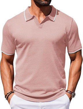 COOFANDY Polo Shirts Short Sleeve Knit Polo Shirt Golf T Shirts