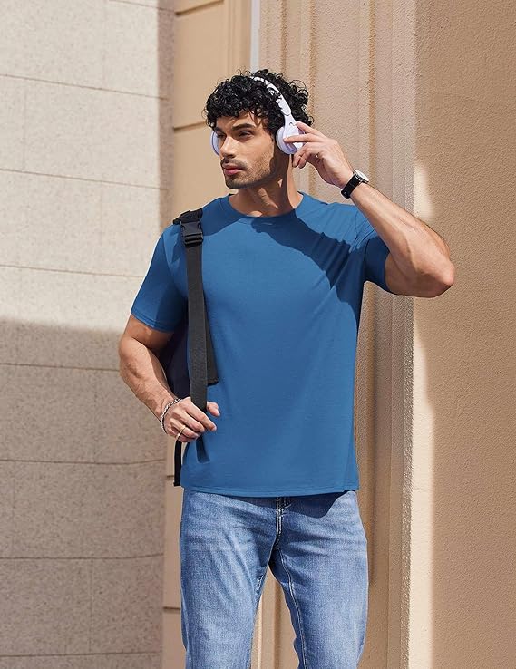 COOFANDY Men's T-Shirts Short Sleeve Crew Neck T Shirts Casual Classic Basic Tee Shirts