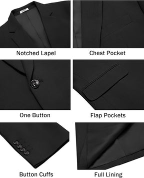 COOFANDY Men's Casual Blazer Slim Fit Lightweight Sport Coats One Button Suit Jacket Dress Blazer Jackets