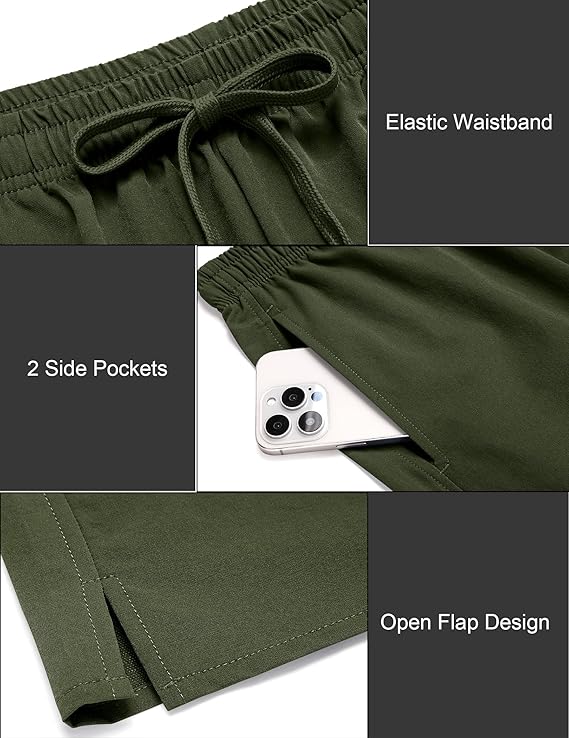 COOFANDY Men's Athletic Running Shorts 7" Quick Dry Lightweight Workout Gym Basketball Hiking Shorts with Pockets