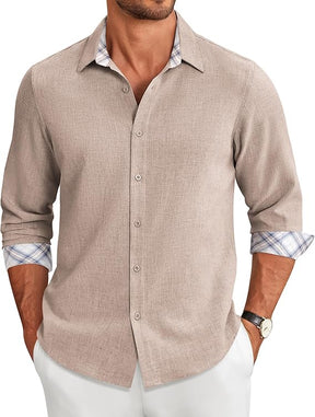 COOFANDY Men's Long Sleeve Button Down Regular Fit Dress Shirt