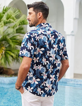 COOFANDY Men's Saint Patrick's Day Green Hawaiian Shirt Short Sleeve Casual Button Down Perfect for Parade & Tropical Beach Wear