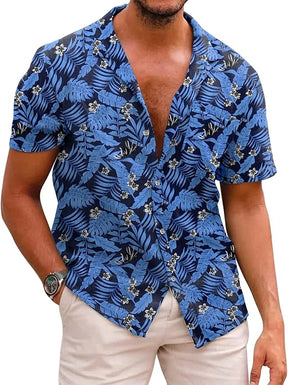 COOFANDY Men's Saint Patrick's Day Green Hawaiian Shirt Short Sleeve Casual Button Down Perfect for Parade & Tropical Beach Wear
