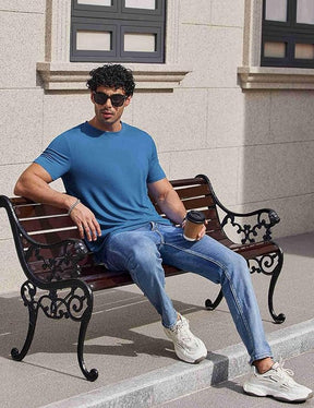 COOFANDY Men's T-Shirts Short Sleeve Crew Neck T Shirts Casual Classic Basic Tee Shirts