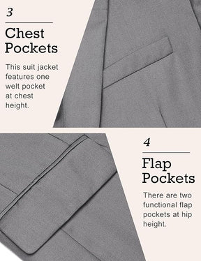 COOFANDY Mens Sport Coat Casual Blazer One Button Business Suit Jacket