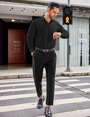 COOFANDY Men's Dress Shirts Long Sleeve Button Up Shirts Formal Business Shirt