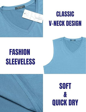 COOFANDY Men's 3 Pack Workout Tank Tops Gym Sleeveless Shirts V Neck Bodybuilding Muscle Tee Shirt