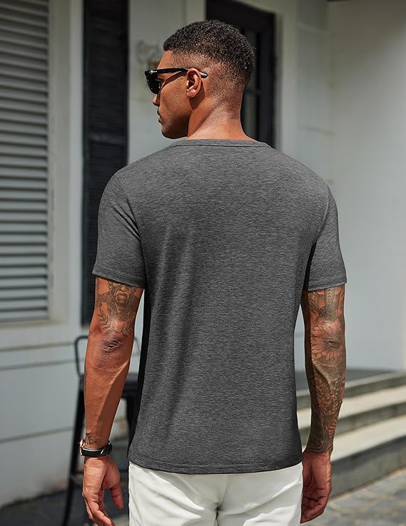 COOFANDY Men's T Shirts Short Sleeve Soft Crew Neck Lightweight Tee Shirts Casual Summer Basic Tops