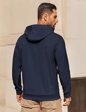 COOFANDY Mens Hoodie Long Sleeve Casual Pullover Hooded Sweatshirt Fashion Drawstring Hoodies with Pocket