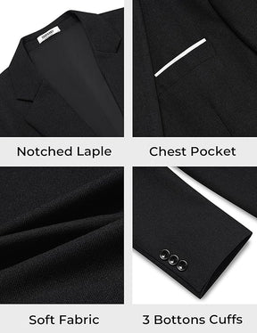 COOFANDY Men's Casual Blazer One Button Sport Coats Lightweight Suit Jacket