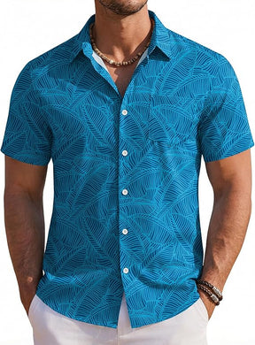 COOFANDY Mens Hawaiian Shirts Short Sleeve Button Down Aloha Shirts Summer Vacation Beach Shirts