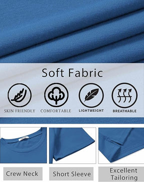 COOFANDY Men's T-Shirts Short Sleeve Crew Neck T Shirts Casual Classic Basic Tee Shirts