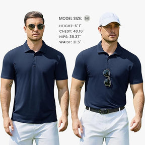 COOFANDY Men's Polo Shirts Short Sleeve Pique Jersey Golf Shirt Casual Summer Collared T-Shirts